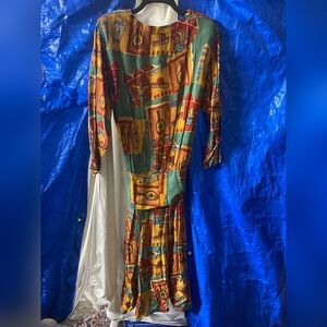 Carole Little Colorful Long Sleeve Dress